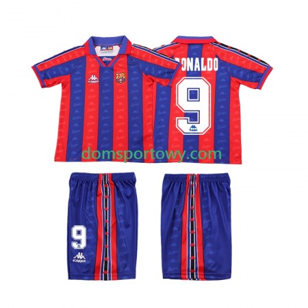 Koszulka FC Barcelona Ronaldo Retro Dziecięcy Domowe Koszulki Piłkarskie 1996 1997 Krótki Rękaw